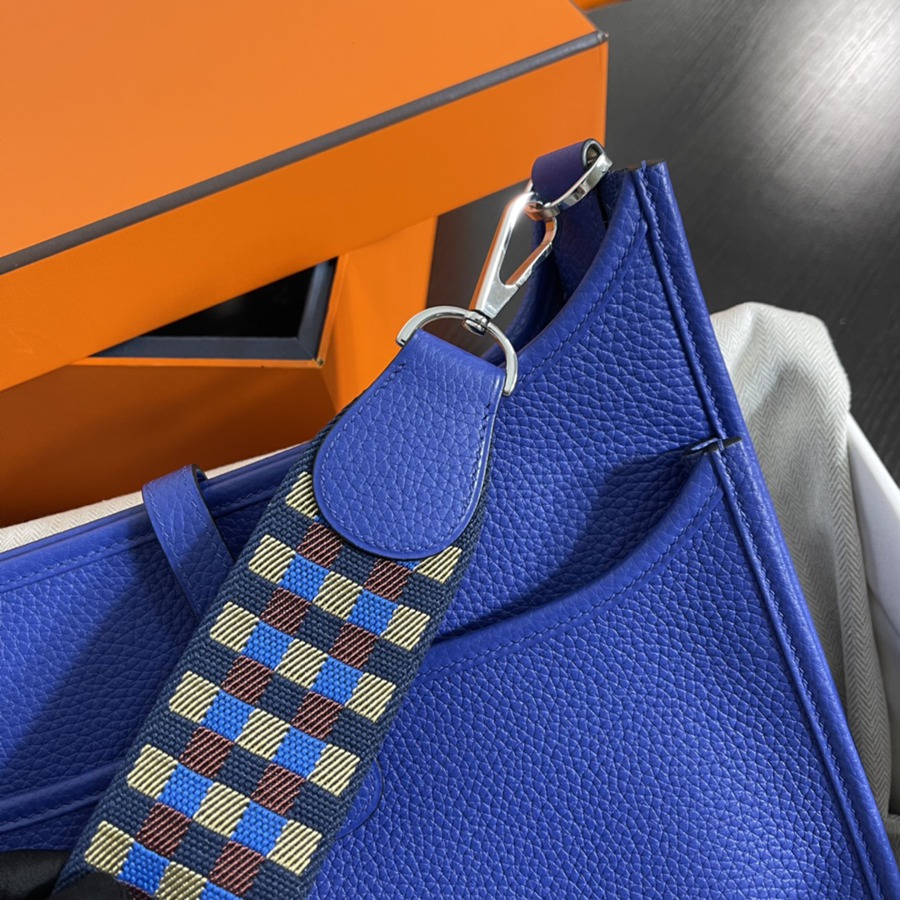 伊芙琳Evelyn 29 電光藍 銀扣 TC皮_5