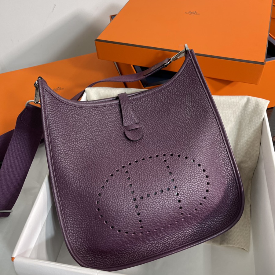 伊芙琳Evelyn 29 加侖紫 cassis 銀扣TC皮_1