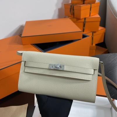 凱莉Woc Kelly To Go 奶昔白 銀扣Epsom皮