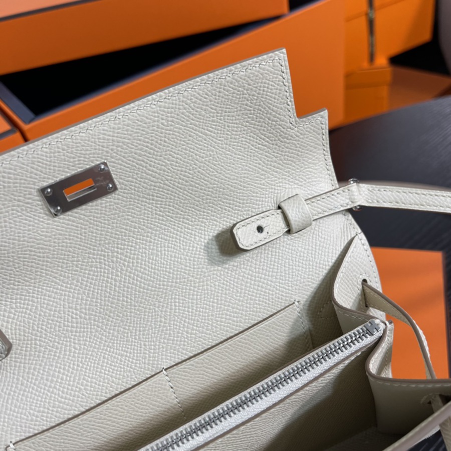 凱莉Woc Kelly To Go 奶昔白 銀扣Epsom皮_8