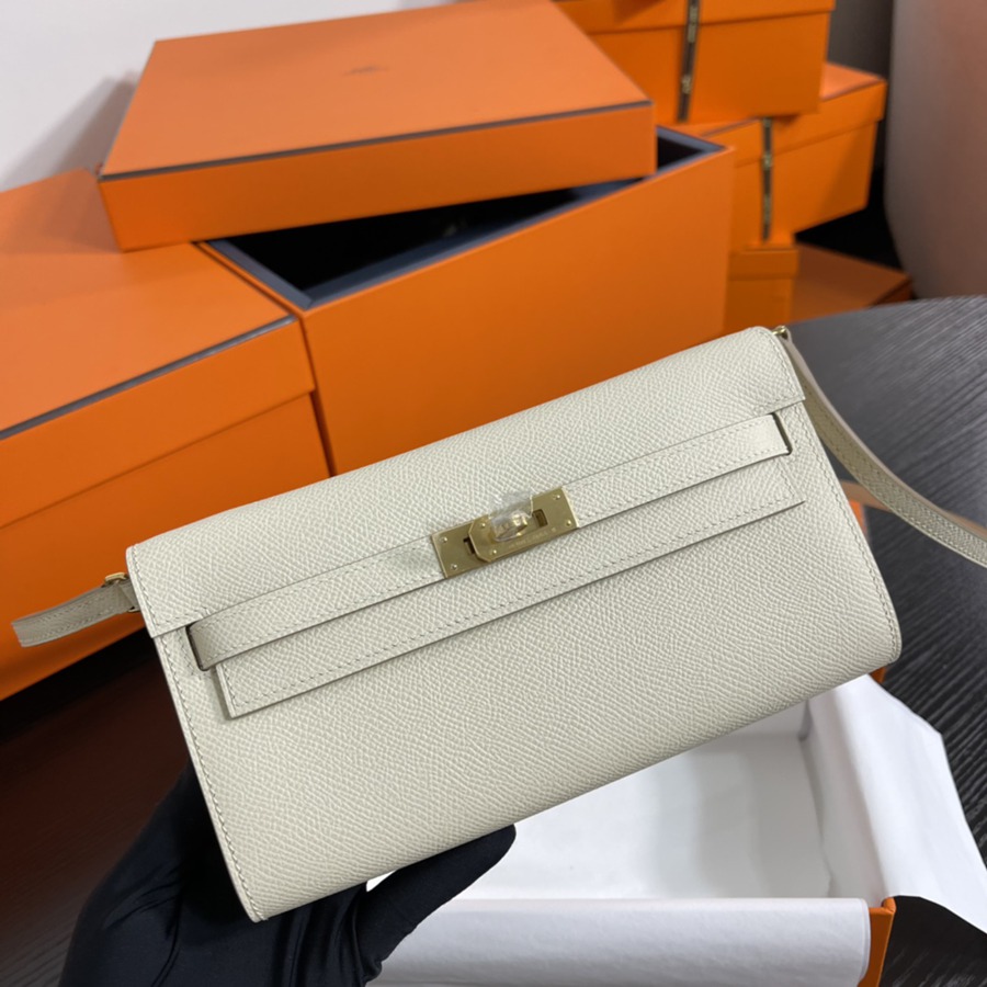 凱莉Woc Kelly To Go 奶昔白 金扣Epsom皮_2