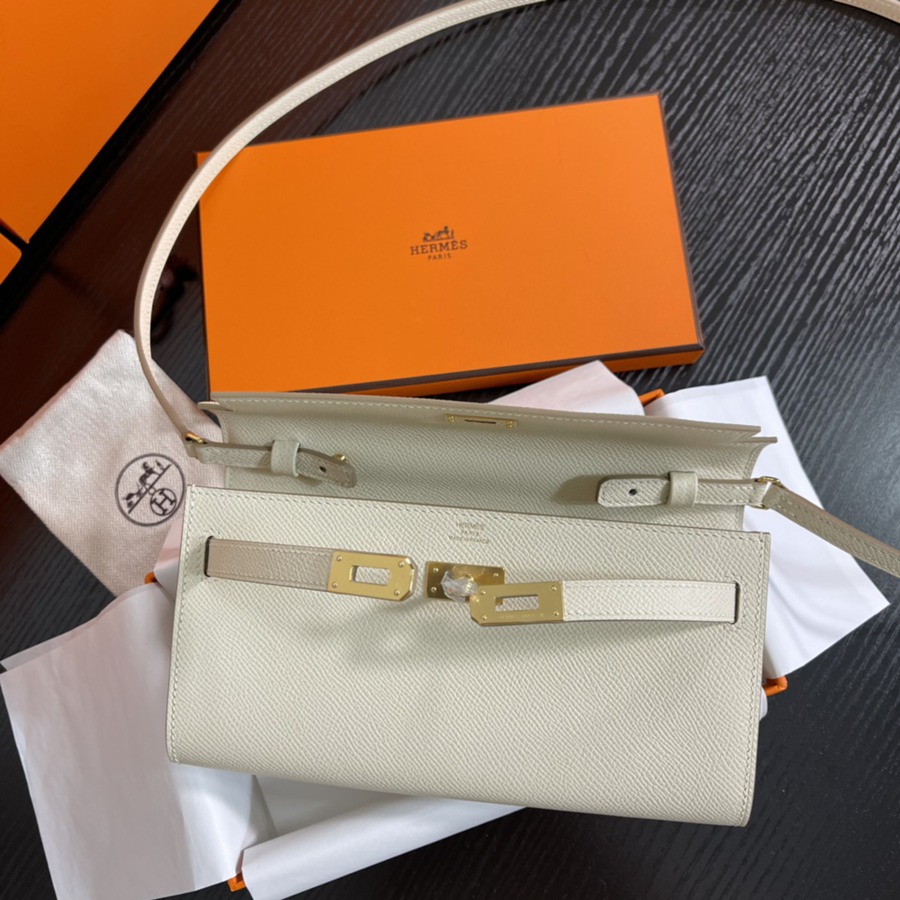 凱莉Woc Kelly To Go 奶昔白 金扣Epsom皮_7