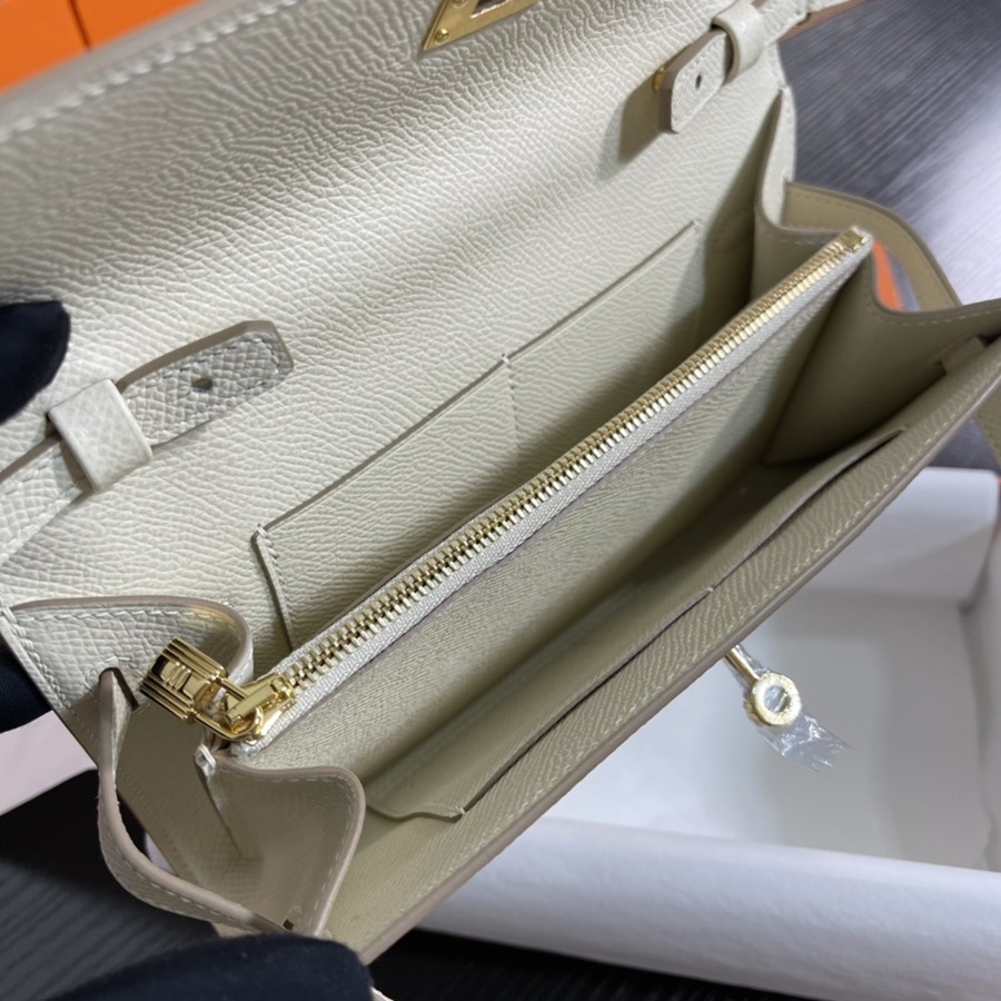 凱莉Woc Kelly To Go 奶昔白 金扣Epsom皮_8