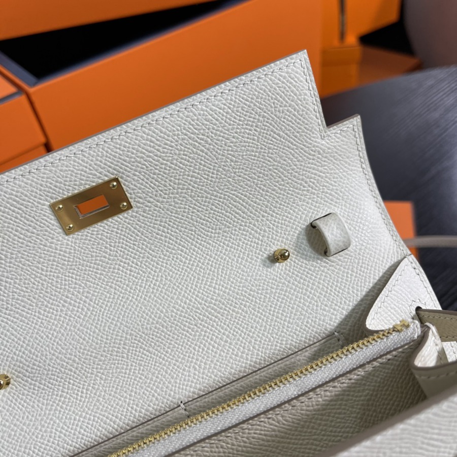 凱莉Woc Kelly To Go 奶昔白 金扣Epsom皮_9