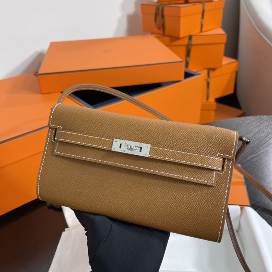 凱莉Woc Kelly To Go 金棕 銀扣Epsom皮_1