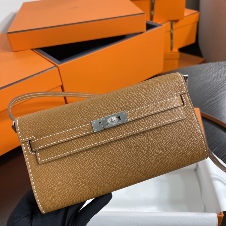 凱莉Woc Kelly To Go 金棕 銀扣Epsom皮_2