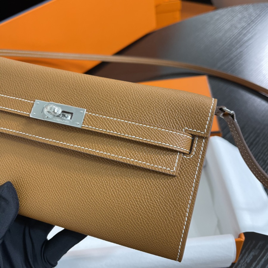 凱莉Woc Kelly To Go 金棕 銀扣Epsom皮_3