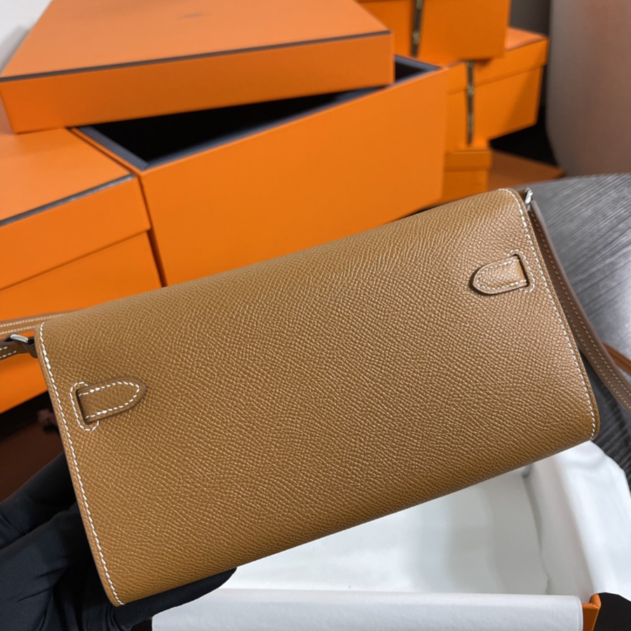 凱莉Woc Kelly To Go 金棕 銀扣Epsom皮_4