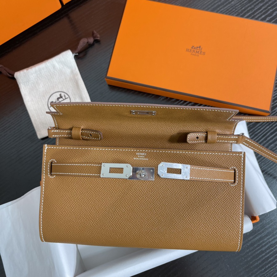 凱莉Woc Kelly To Go 金棕 銀扣Epsom皮_6