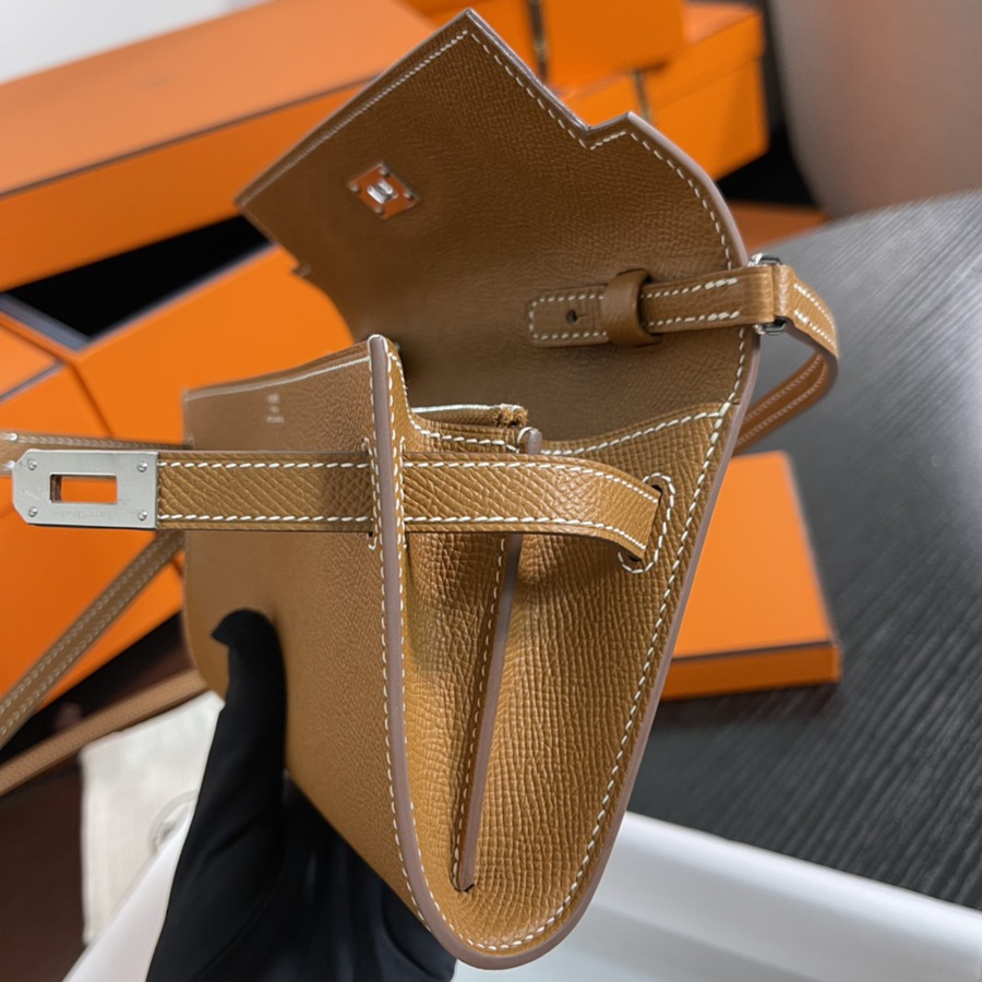 凱莉Woc Kelly To Go 金棕 銀扣Epsom皮_9