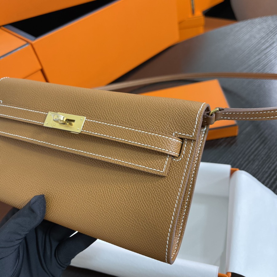 凱莉Woc Kelly To Go 金棕 金扣Epsom皮_3