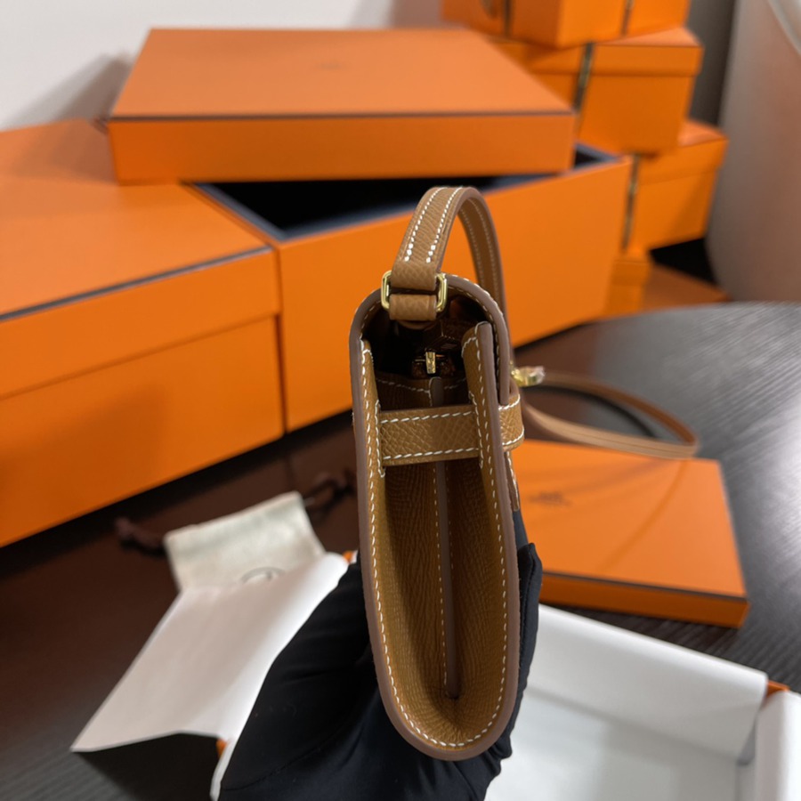 凱莉Woc Kelly To Go 金棕 金扣Epsom皮_7