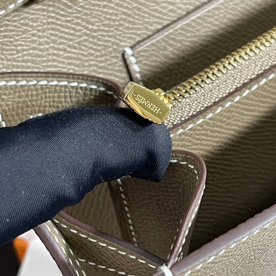 凱莉Woc Kelly To Go 大象灰 金扣Epsom皮_11