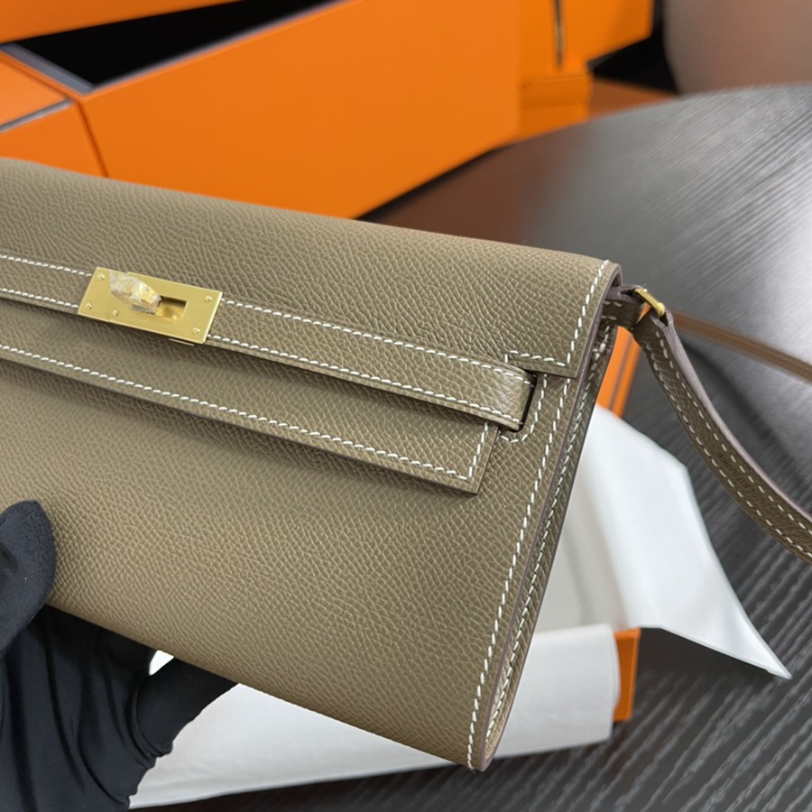 凱莉Woc Kelly To Go 大象灰 金扣Epsom皮_3