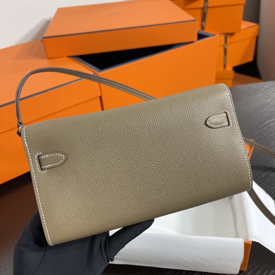 凱莉Woc Kelly To Go 大象灰 金扣Epsom皮_5