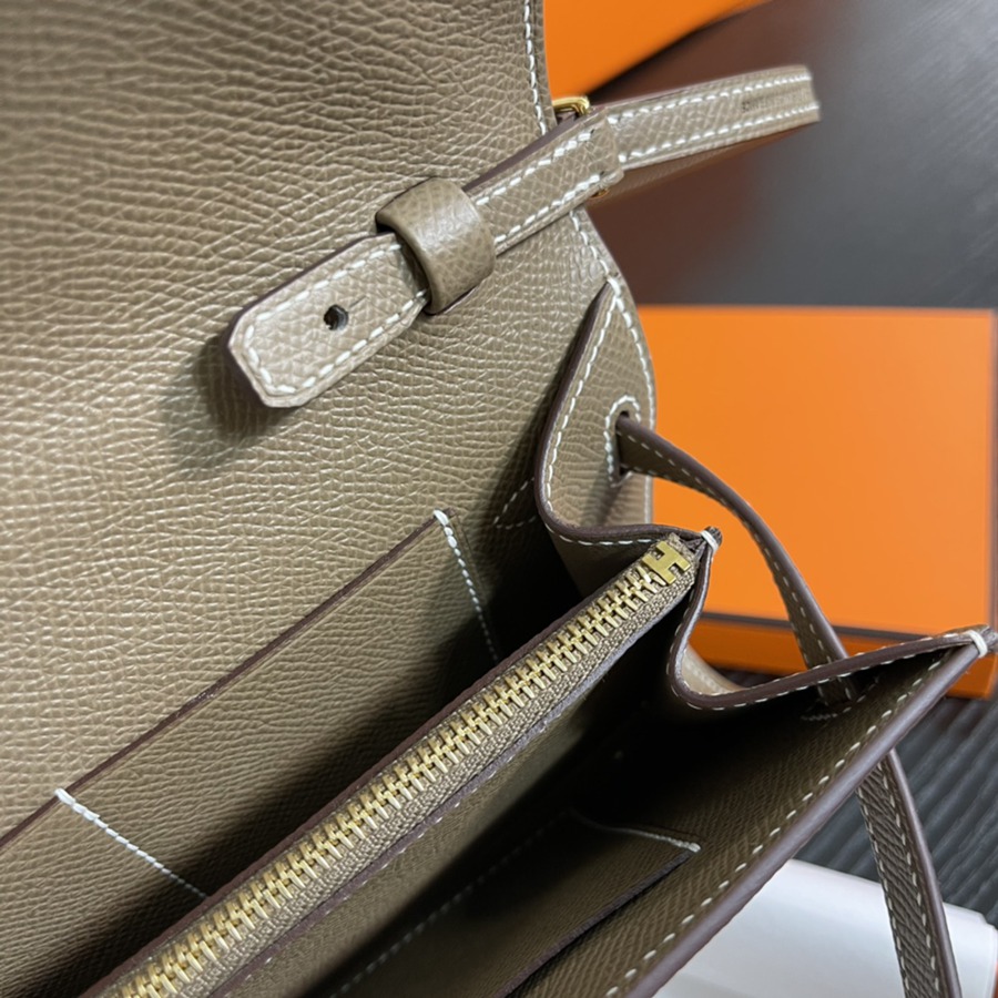 凱莉Woc Kelly To Go 大象灰 金扣Epsom皮_10