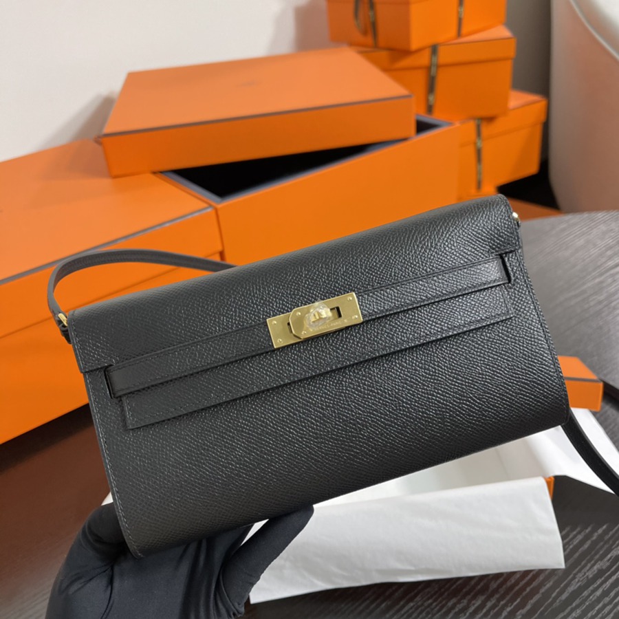 凱莉Woc Kelly To Go 黑色 銀扣Epsom皮_2