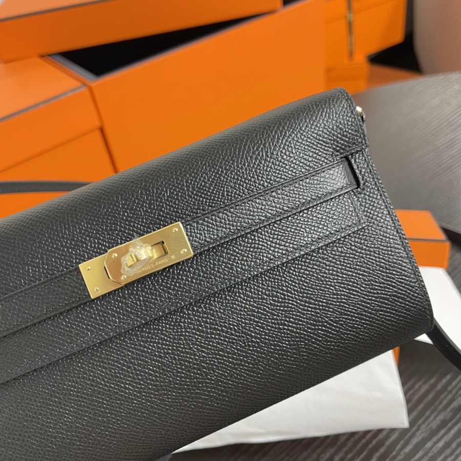 凱莉Woc Kelly To Go 黑色 銀扣Epsom皮_3