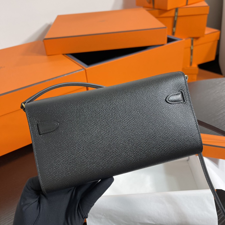 凱莉Woc Kelly To Go 黑色 銀扣Epsom皮_4