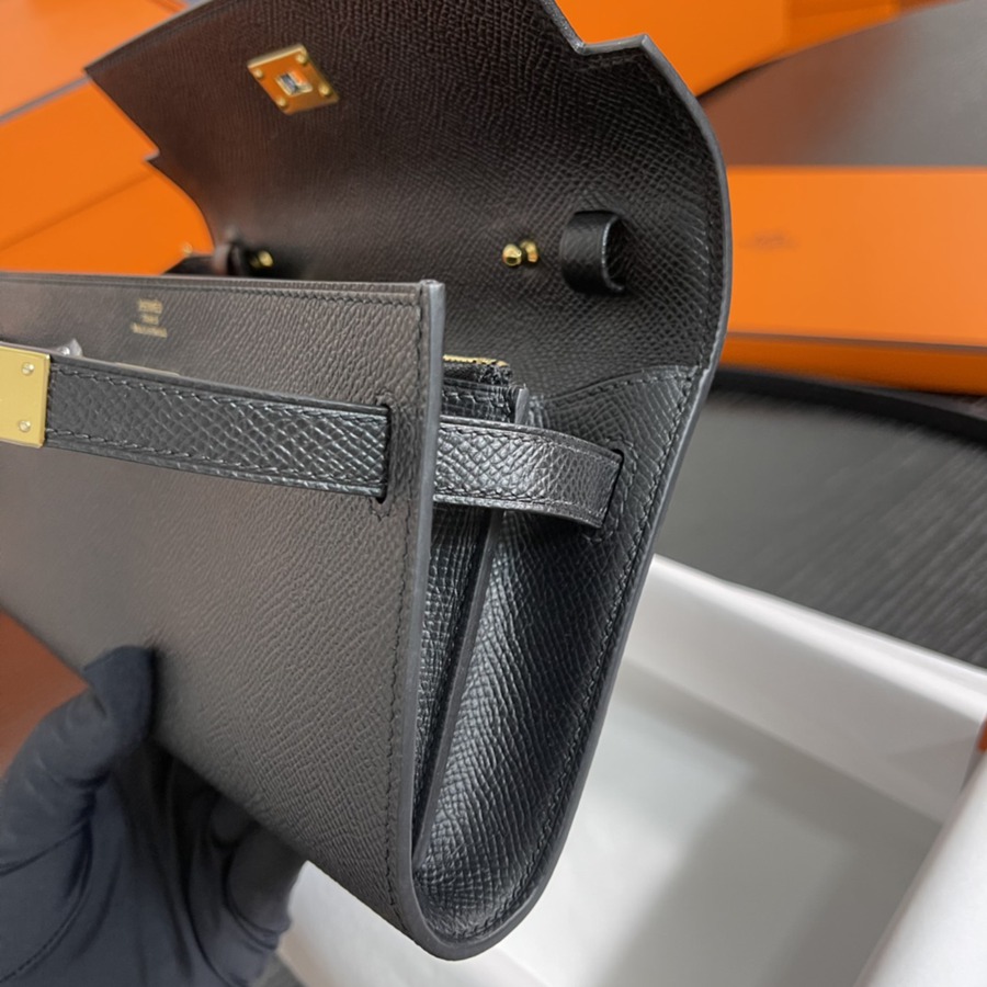 凱莉Woc Kelly To Go 黑色 銀扣Epsom皮_8