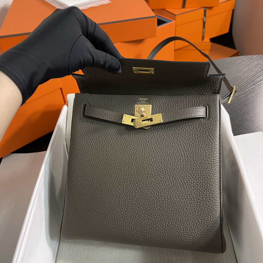 Kelly ado 22CM clemence 8F錫器灰_8