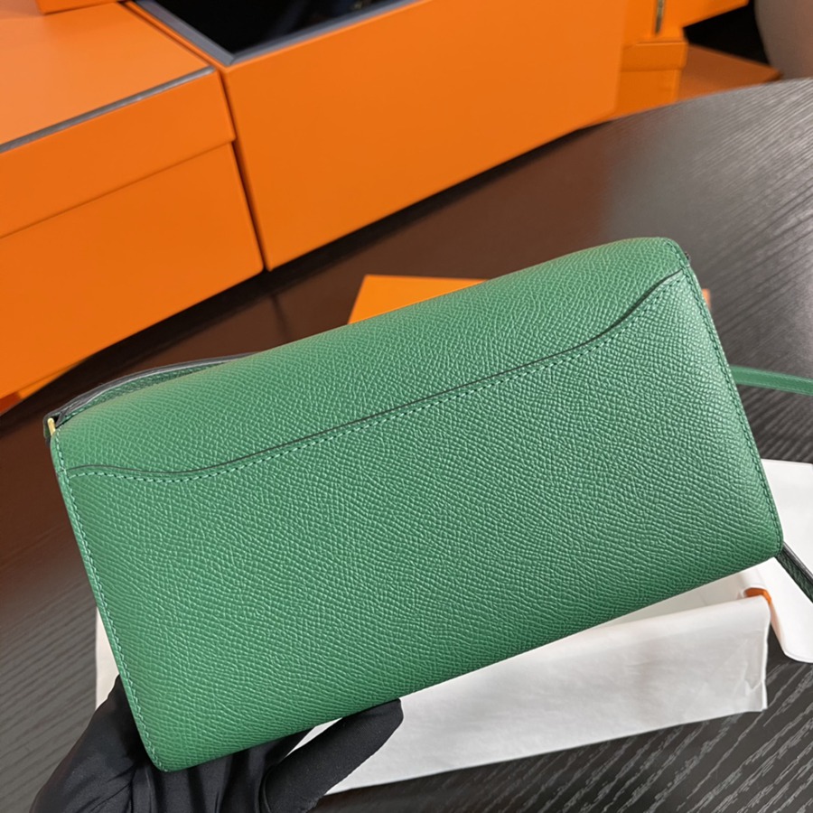 Constance to go 絲絨綠 金扣 Epsom皮_4