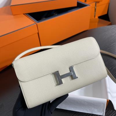 Constance to go 奶昔白 銀扣 Epsom皮