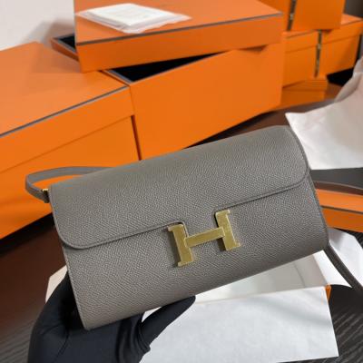 Constance to go 錫器灰 金扣Epsom皮