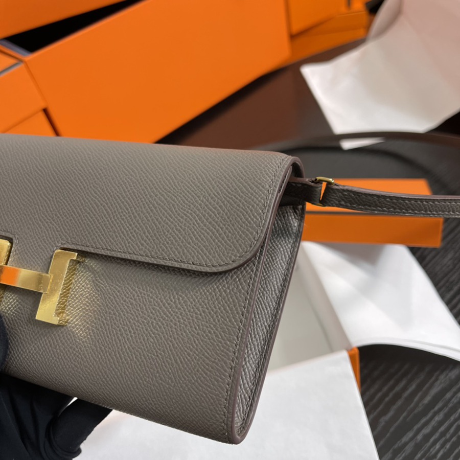 Constance to go 錫器灰 金扣Epsom皮_2