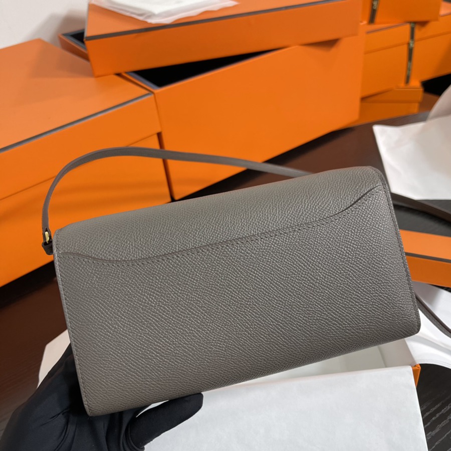 Constance to go 錫器灰 金扣Epsom皮_3