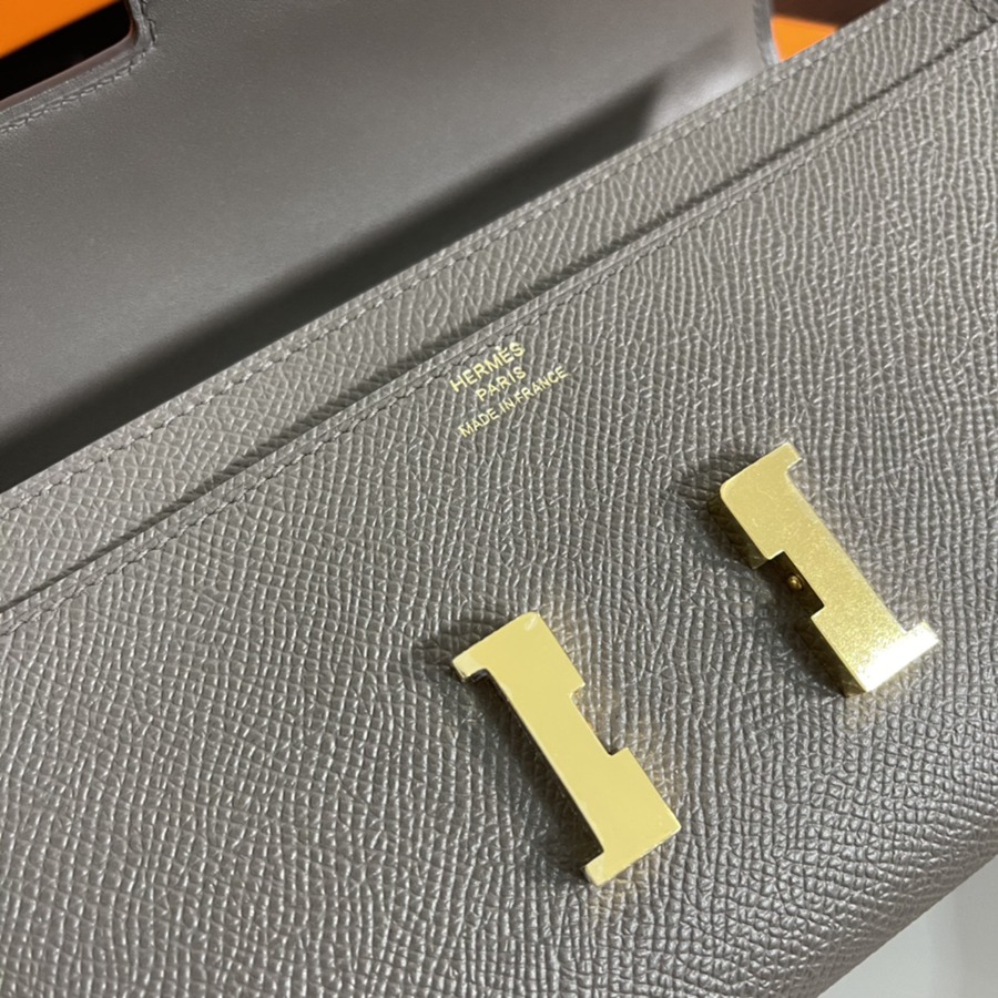 Constance to go 錫器灰 金扣Epsom皮_6