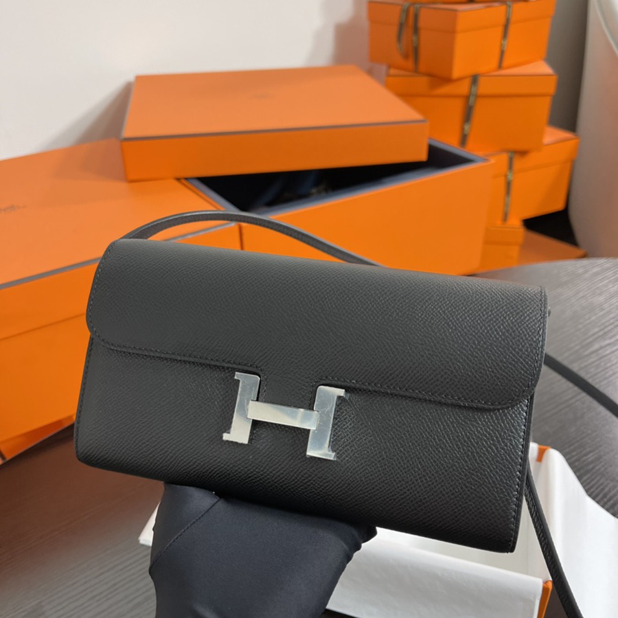 Constance to go 黑色 銀扣Epsom皮_1