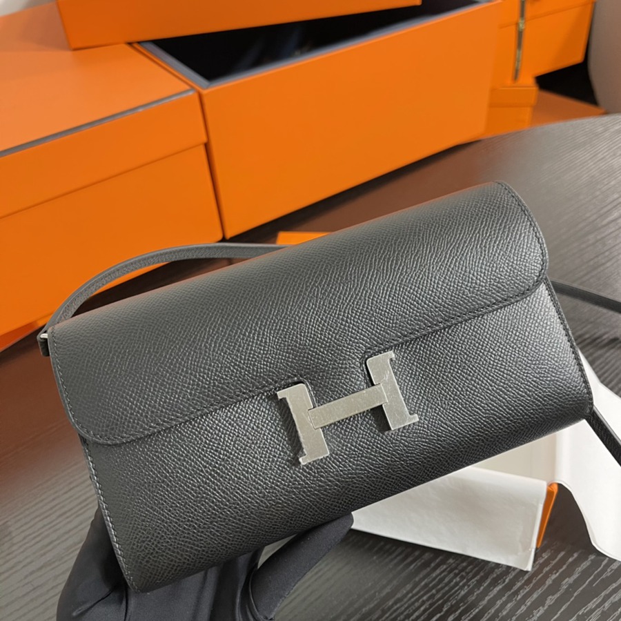 Constance to go 黑色 銀扣Epsom皮_2