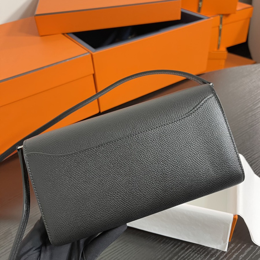 Constance to go 黑色 銀扣Epsom皮_4