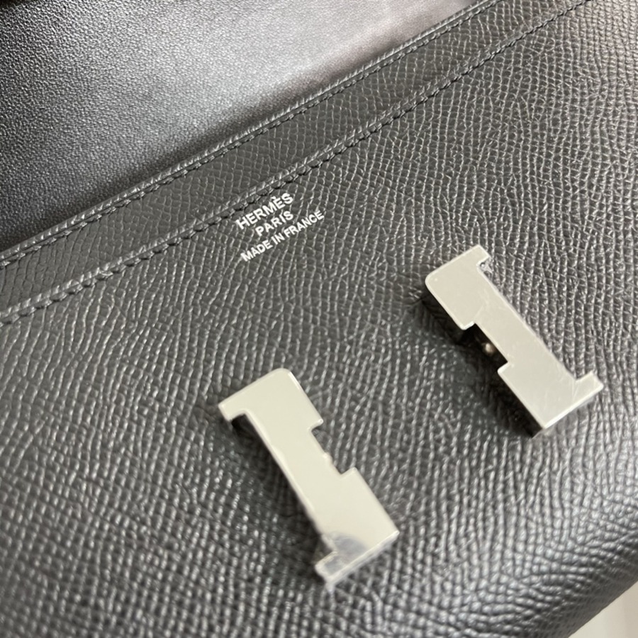Constance to go 黑色 銀扣Epsom皮_7