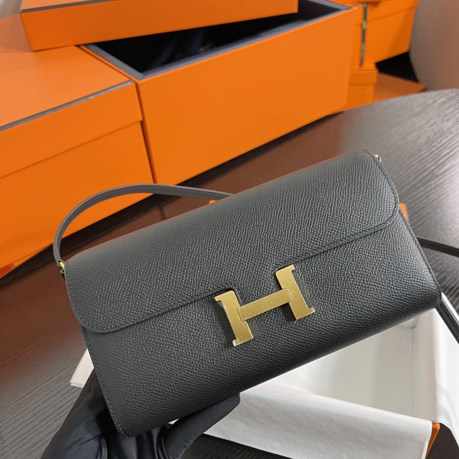 Constance to go 黑色 金扣Epsom皮_1