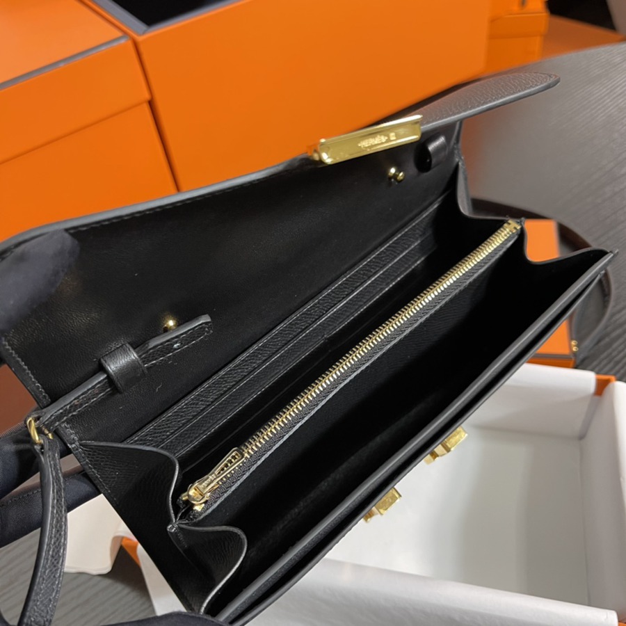 Constance to go 黑色 金扣Epsom皮_3