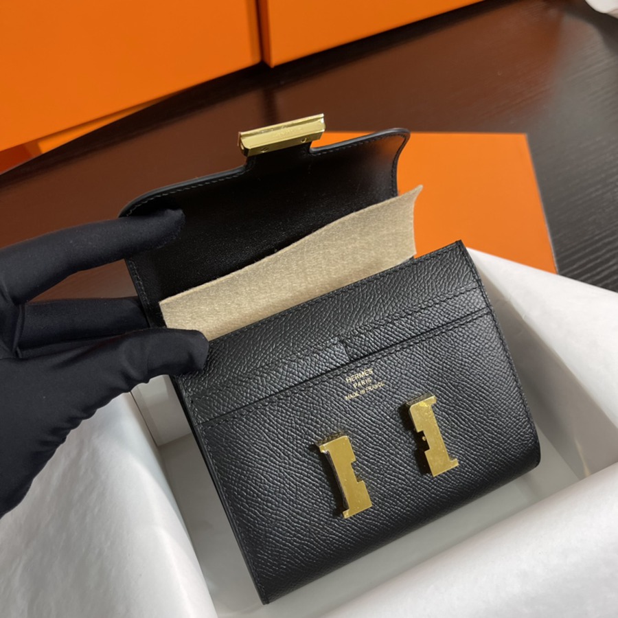 Constance短夾 黑色 金扣Epsom皮_3