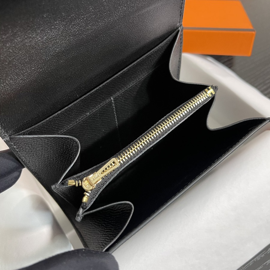 Constance短夾 黑色 金扣Epsom皮_5