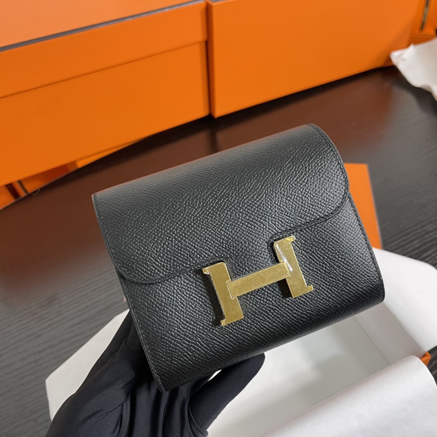 Constance短夾 黑色 金扣Epsom皮_9