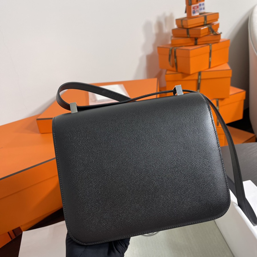 Constance 24 黑色銀扣 Epsom皮_6