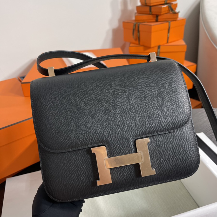 Constance 24 黑色 玫瑰金扣 Epsom皮_2