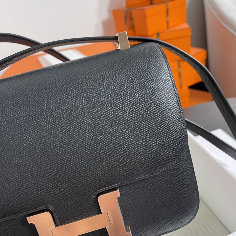 Constance 24 黑色 玫瑰金扣 Epsom皮_3