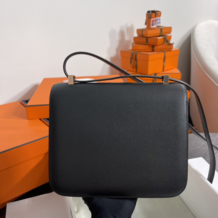 Constance 24 黑色 玫瑰金扣 Epsom皮_5