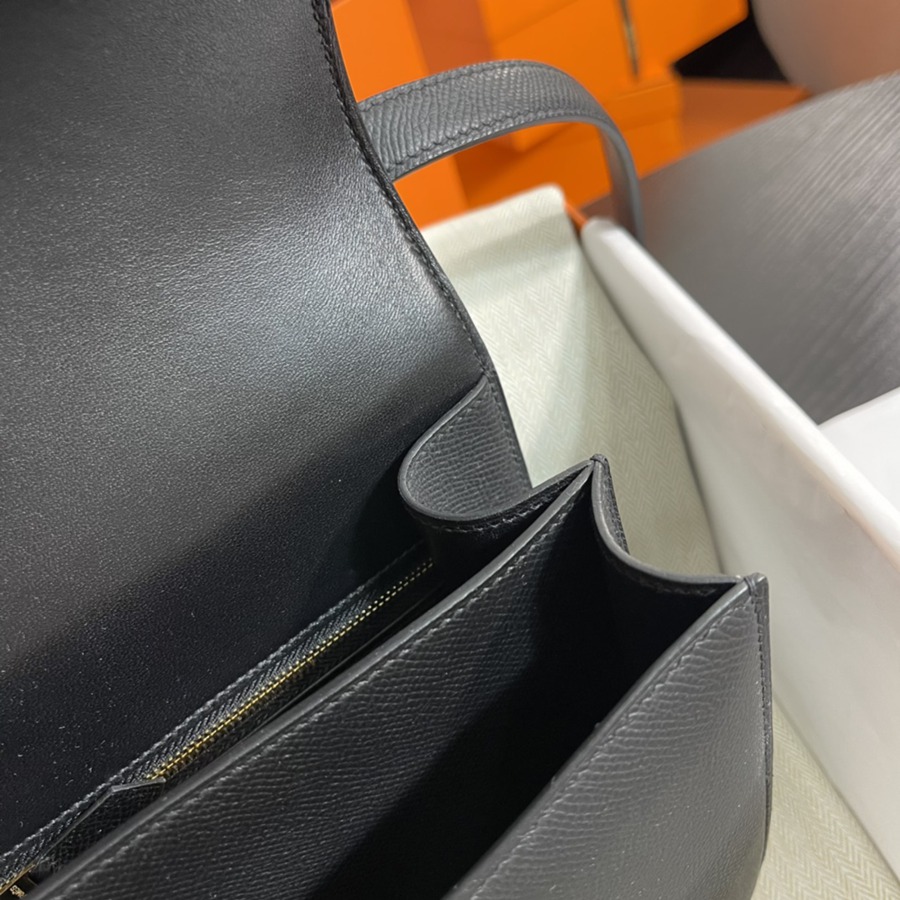 Constance 24 黑色 玫瑰金扣 Epsom皮_9