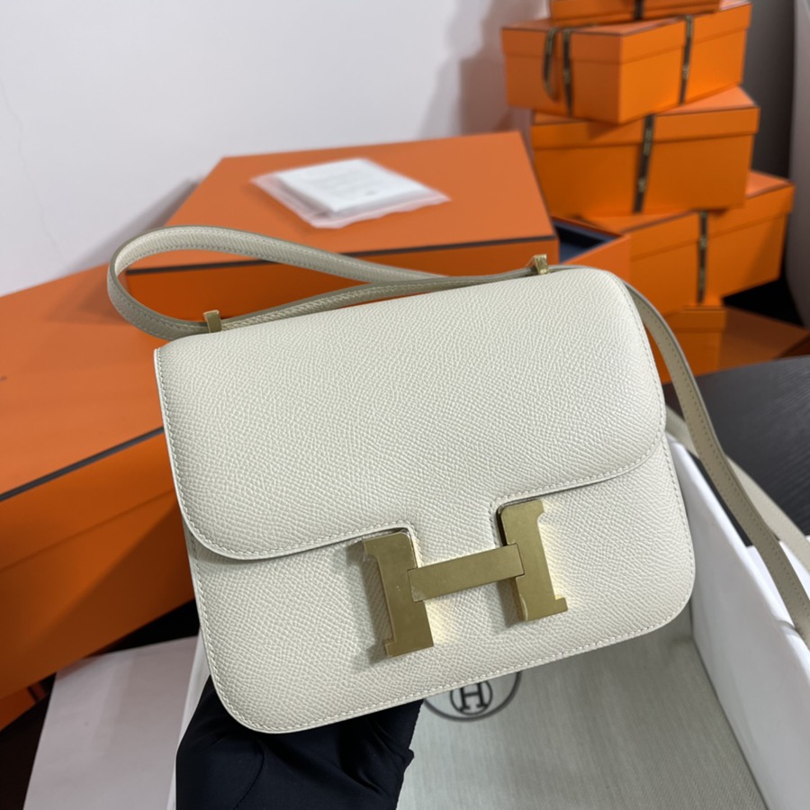 Constance 19 奶昔白 金扣Epsom皮_2