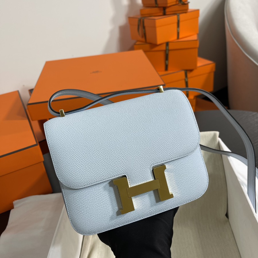 Constance 19 霧霾藍 金扣Epsom皮_2