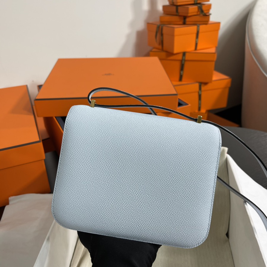 Constance 19 霧霾藍 金扣Epsom皮_5