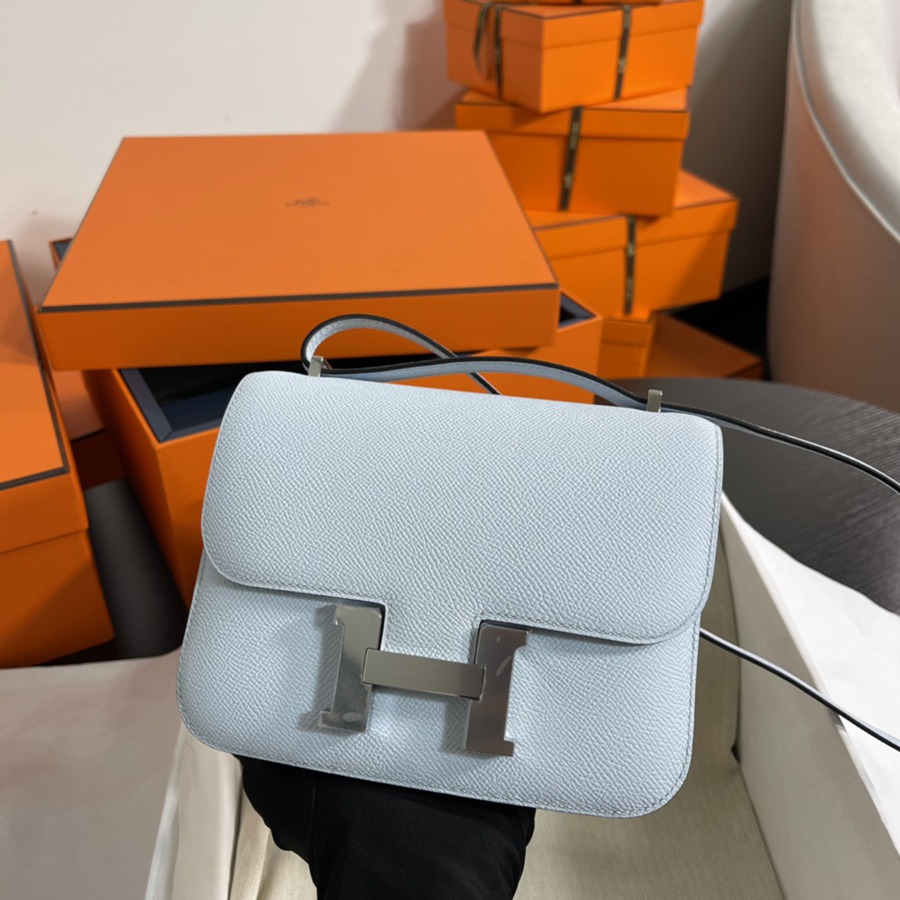 Constance 19 霧霾藍 銀扣Epsom皮_1