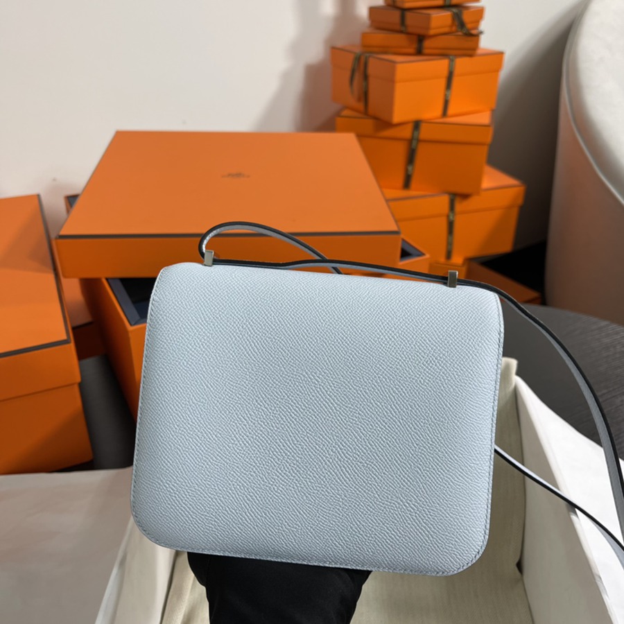 Constance 19 霧霾藍 銀扣Epsom皮_5